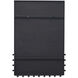 Figaro 36 X 24 inch Black Wall Mirror